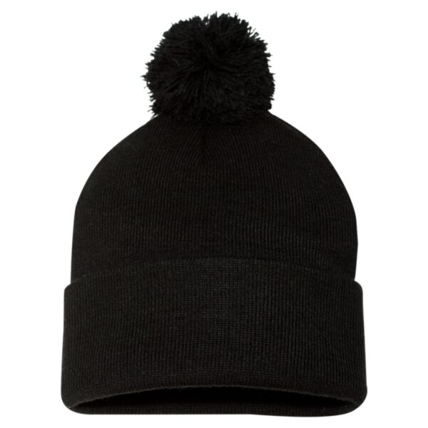 12" Pom-Pom Cuffed Beanie Thumbnail